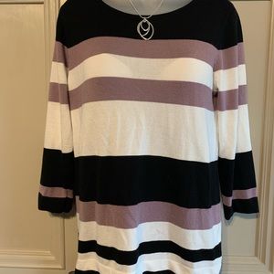 Carol Rose Stripe Sweater Sz ~> Medium